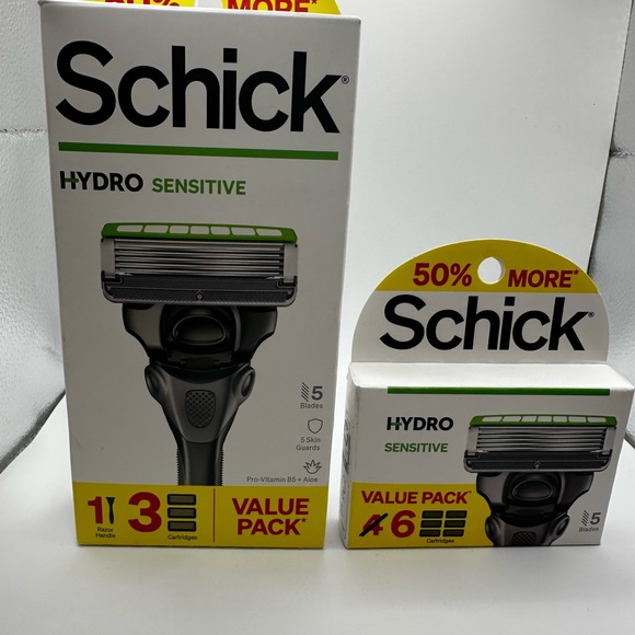 Schick Hydro Sensitive Razor Value Pack - Picture 2 of 6
